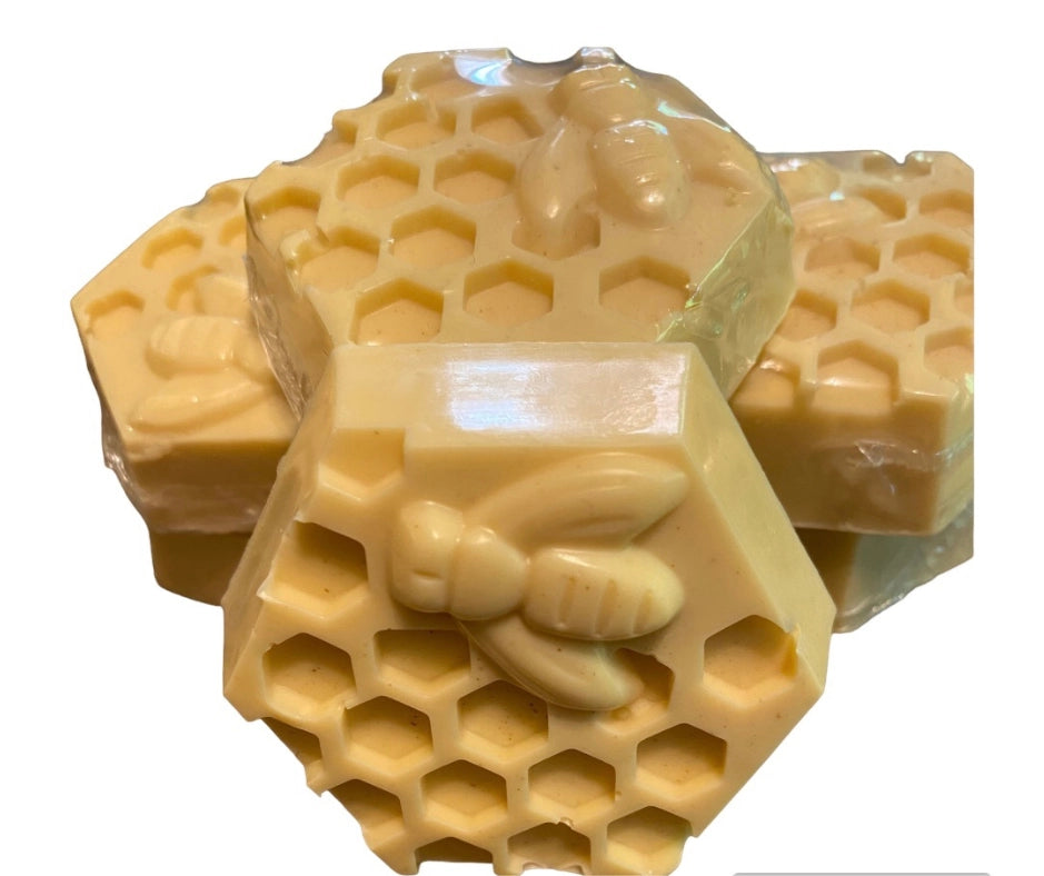 Handcrafted Almond & Goat's Milk Honeycomb Soap