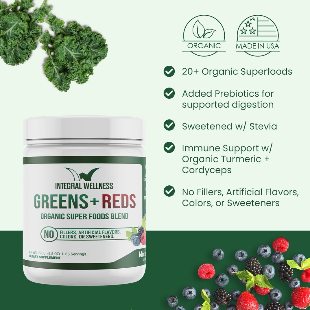 Superfood Greens & Reds Blend with Immune Support – Nourish Naturally