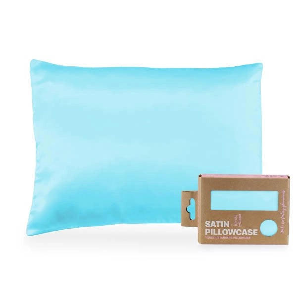 Satin Pillowcase for Hair & Skin – Eco-Friendly Packaging (Queen/Standard Size)