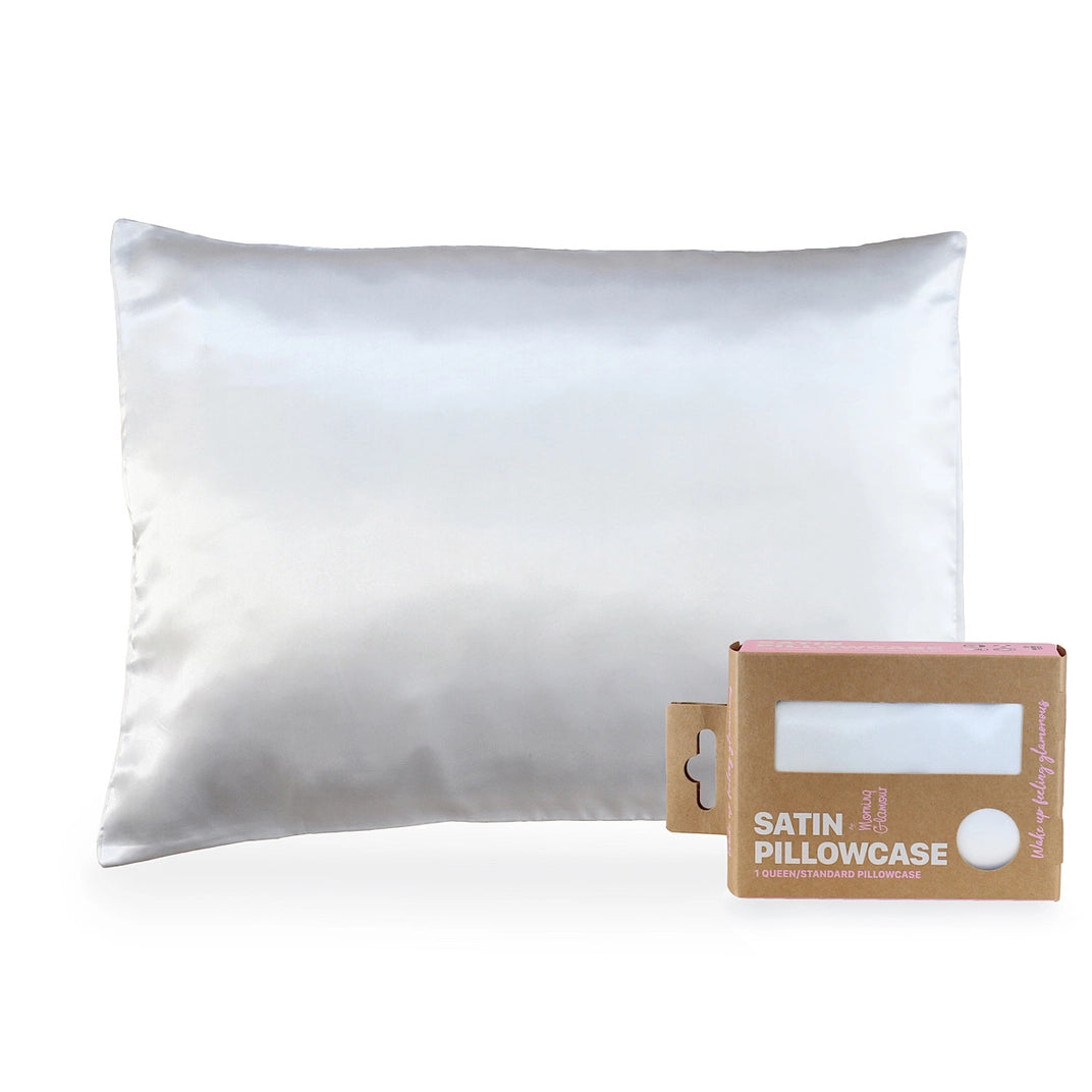 Satin Pillowcase for Hair & Skin – Eco-Friendly Packaging (Queen/Standard Size)