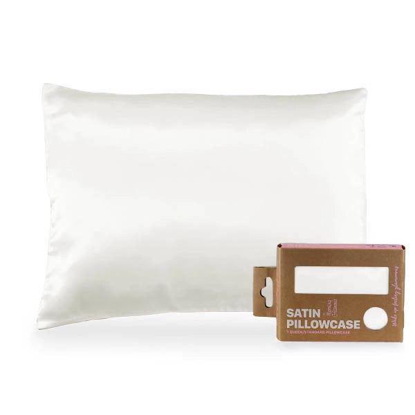 Satin Pillowcase for Hair & Skin – Eco-Friendly Packaging (Queen/Standard Size)