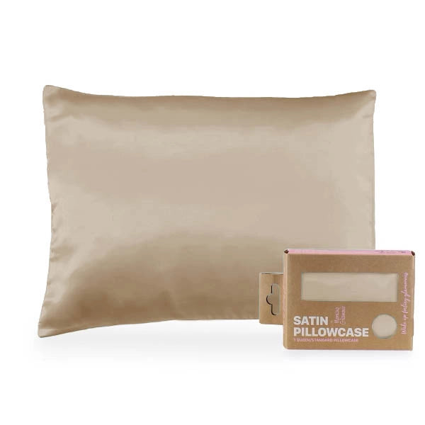 Satin Pillowcase for Hair & Skin – Eco-Friendly Packaging (Queen/Standard Size)