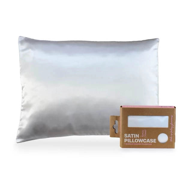 Satin Pillowcase for Hair & Skin – Eco-Friendly Packaging (Queen/Standard Size)