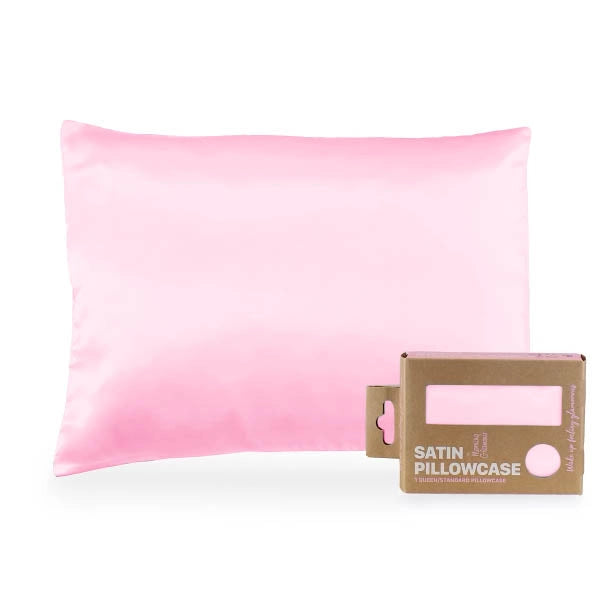 Satin Pillowcase for Hair & Skin – Eco-Friendly Packaging (Queen/Standard Size)