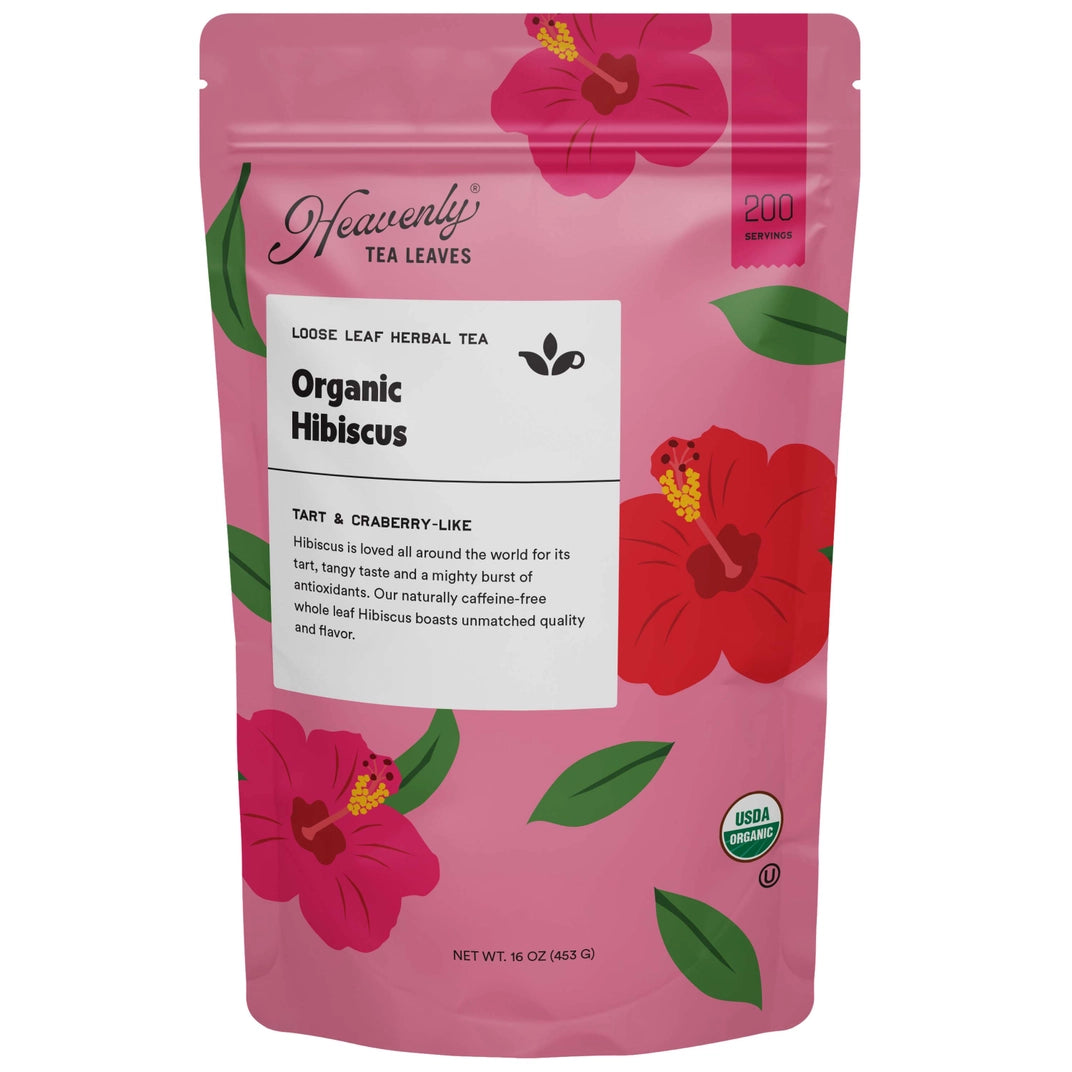 Organic Hibiscus – Bulk Loose Leaf Herbal Tea (1 lb.)