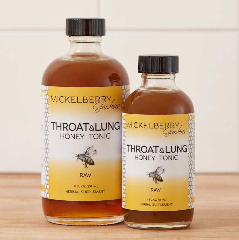 Throat & Lung Honey Tonic – Organic Herbal Support (4 oz. & 8 oz.)