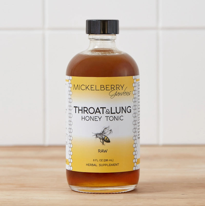 Throat & Lung Honey Tonic – Organic Herbal Support (4 oz. & 8 oz.)